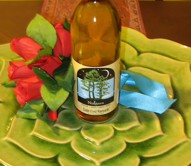 A bottle of Eagle Crest Vineyard's Niagara Wine