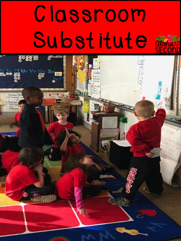 Aloha to Second Classroom Substitute