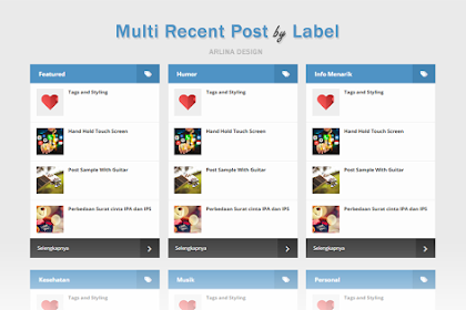 Memasang Multi Recent Posts Di Halaman Statis