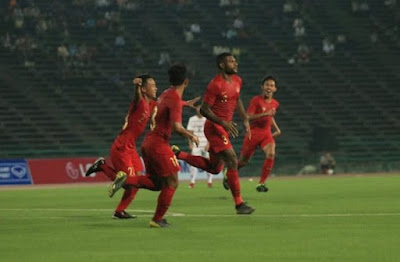 Indonesia Vs Kamboja, Menang 2-0, Garuda Muda Lolos ke Semifinal