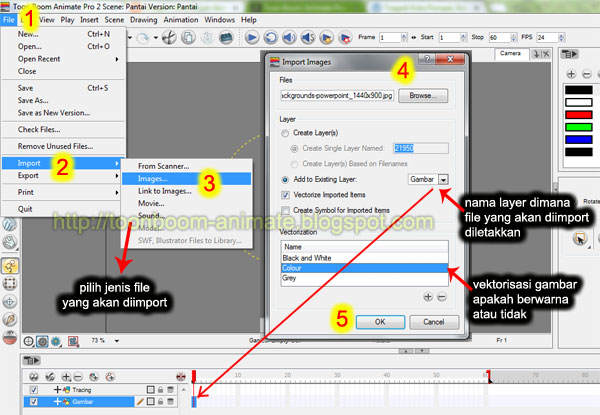Cara Mudah Import Gambar atau File pada Toon Boom Animate Pro (Tutorial)