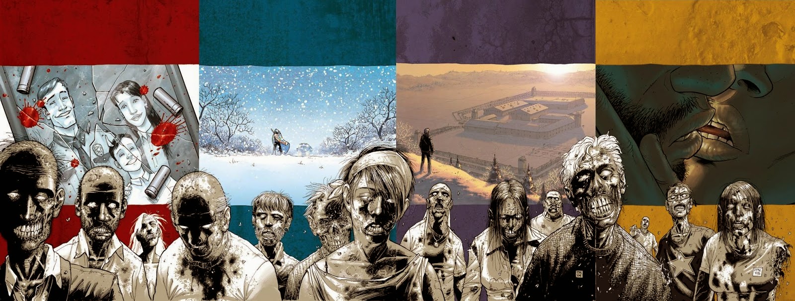 The Walking Dead - 4 cover di Tony Moore per la versione paperback