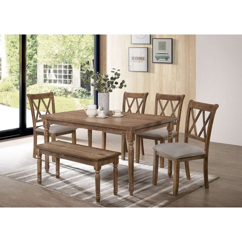 Review ﻿Bedlington 6 Piece Dining Set 6 Piece Kitchen & Dining Room Sets