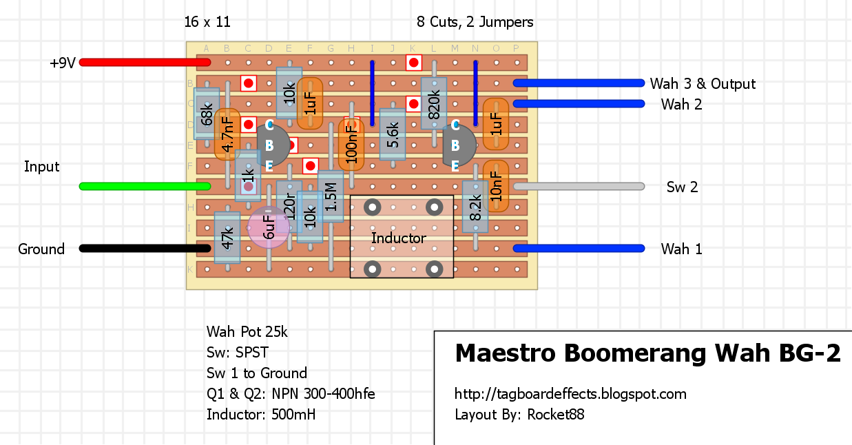 Guitar FX Layouts Vintage Wah Extravaganza