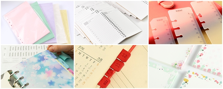 Aliexpress: przekładki i wkłady do plannerów i segregatorów Aliexpress: przekładki i wkłady do plannerów i segregatorów