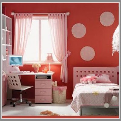 Dekorasi kamar remaja putri: Merah Untuk Kamar Remaja ...