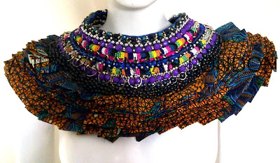 Anita Quansah african fabric Victorian piece - iloveankara.blogspot.co.uk