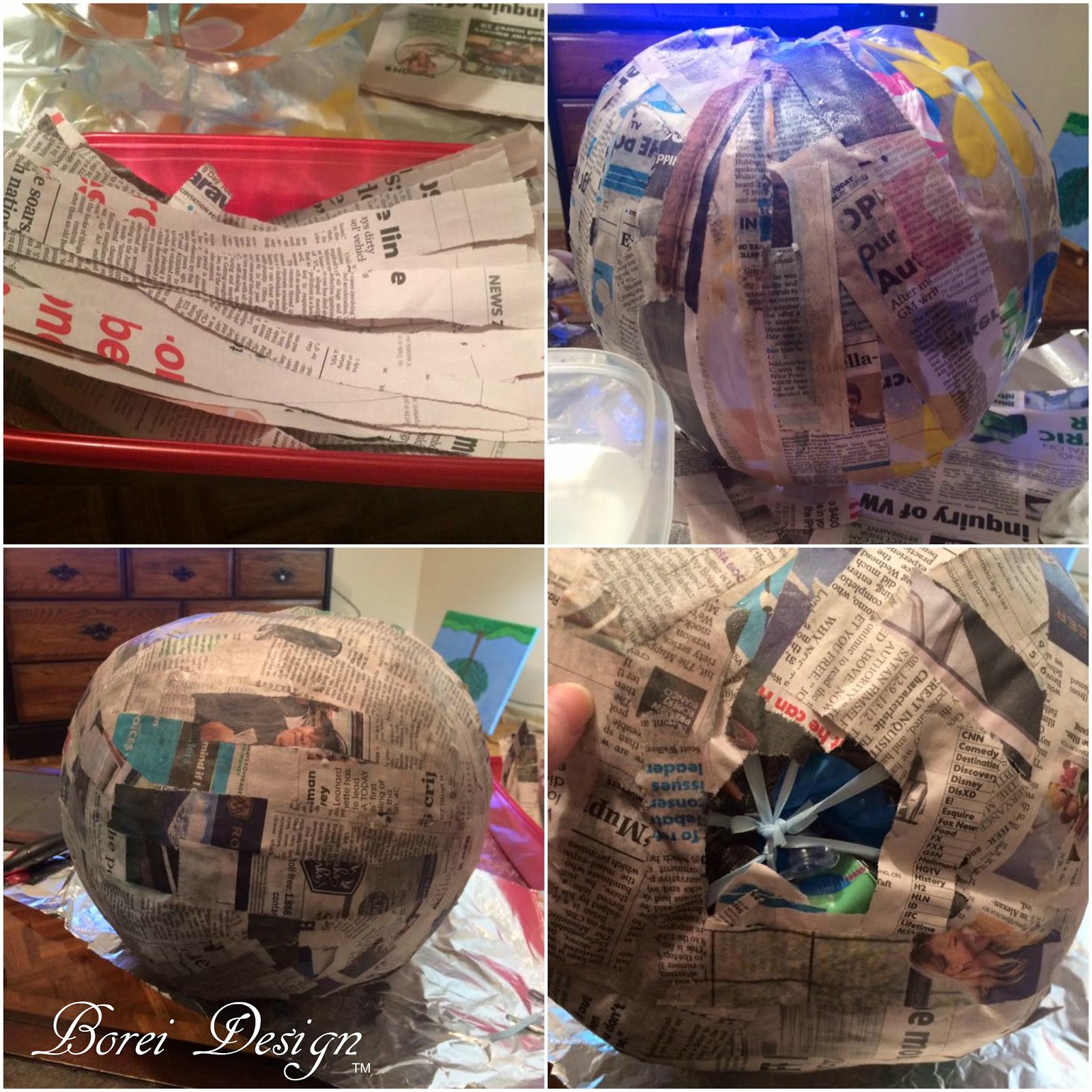 DIY Craft Tutorial How To Make Paper Mache Jack O' Lanterns