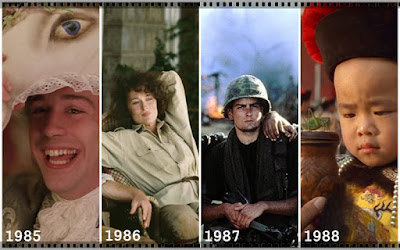 Vencedores do Oscar de Melhor Filme: anos 1985, 1986, 1987 e 1988