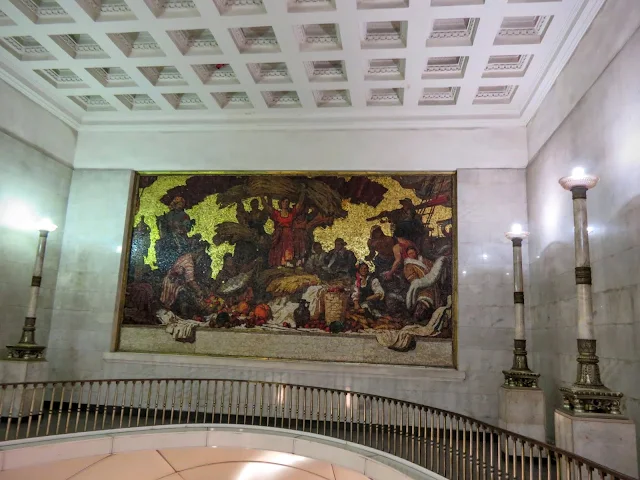 Artwork in the metro in St. Petersburg, Russia