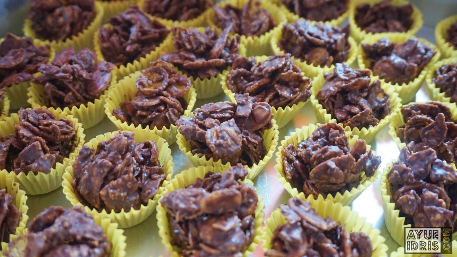 Resepi Cornflakes Coklat Mudah Dan Rangup Tanpa Bakar Ayue Idris