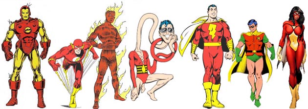 WARNER WALLIS ART: TEORÍA DEL COLOR DEL SUPERHÉROE, PARTE I: LOS HÉROES ...