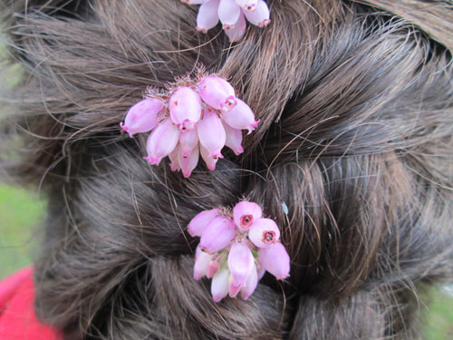 braid with flowers