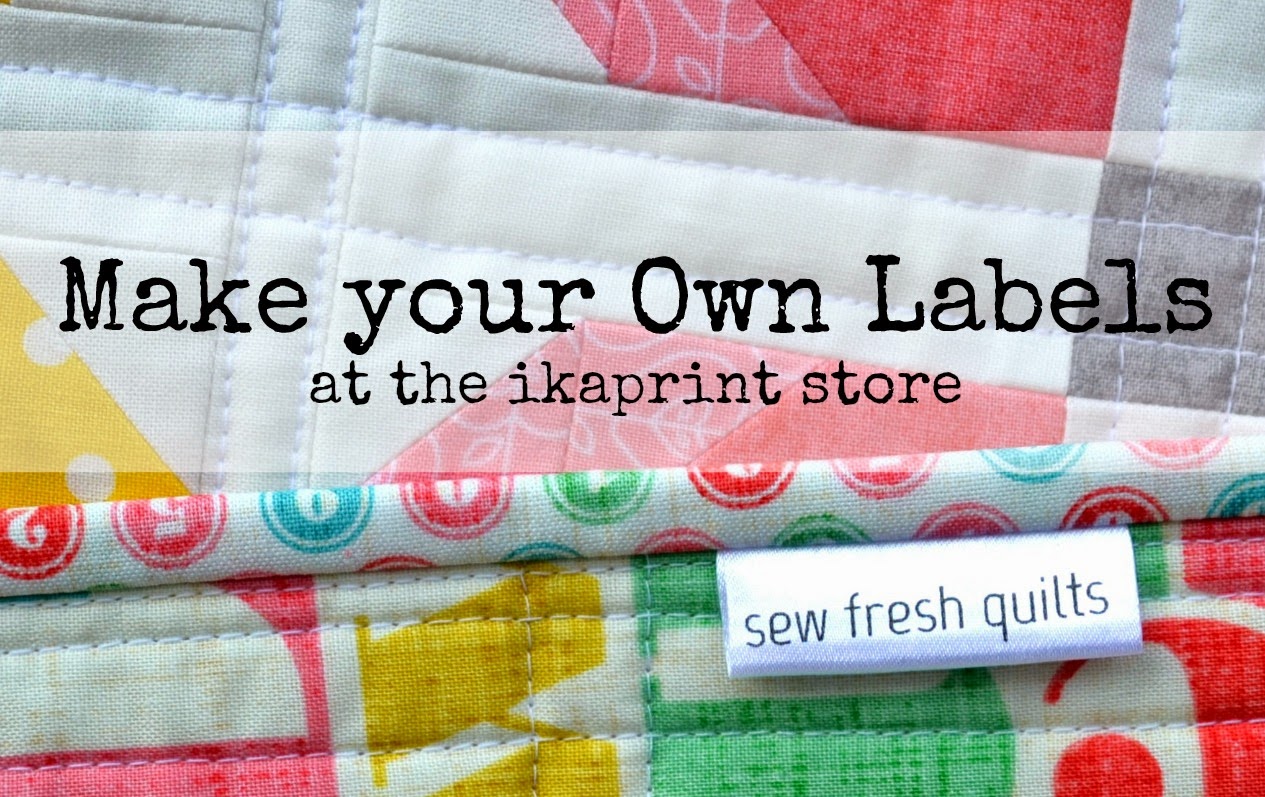Sew Fresh Quilts IKAPRINT fabric labels GIVEAWAY!
