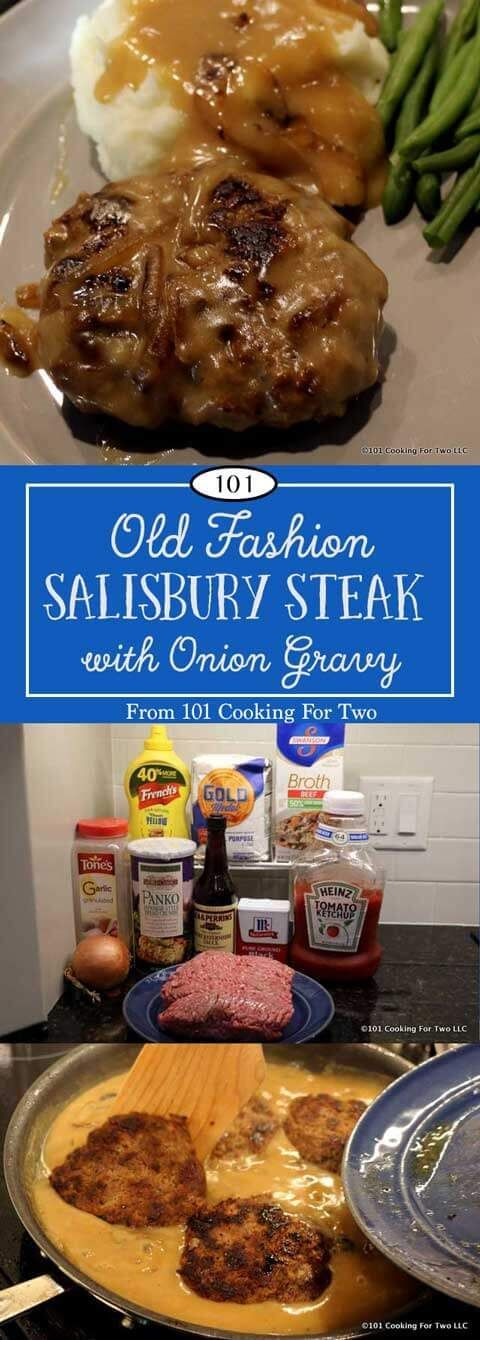 Old Fashion Salisbury Steak with Onion Gravy