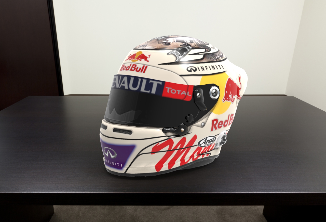 S.Vettel 2013 Monaco Helmet.