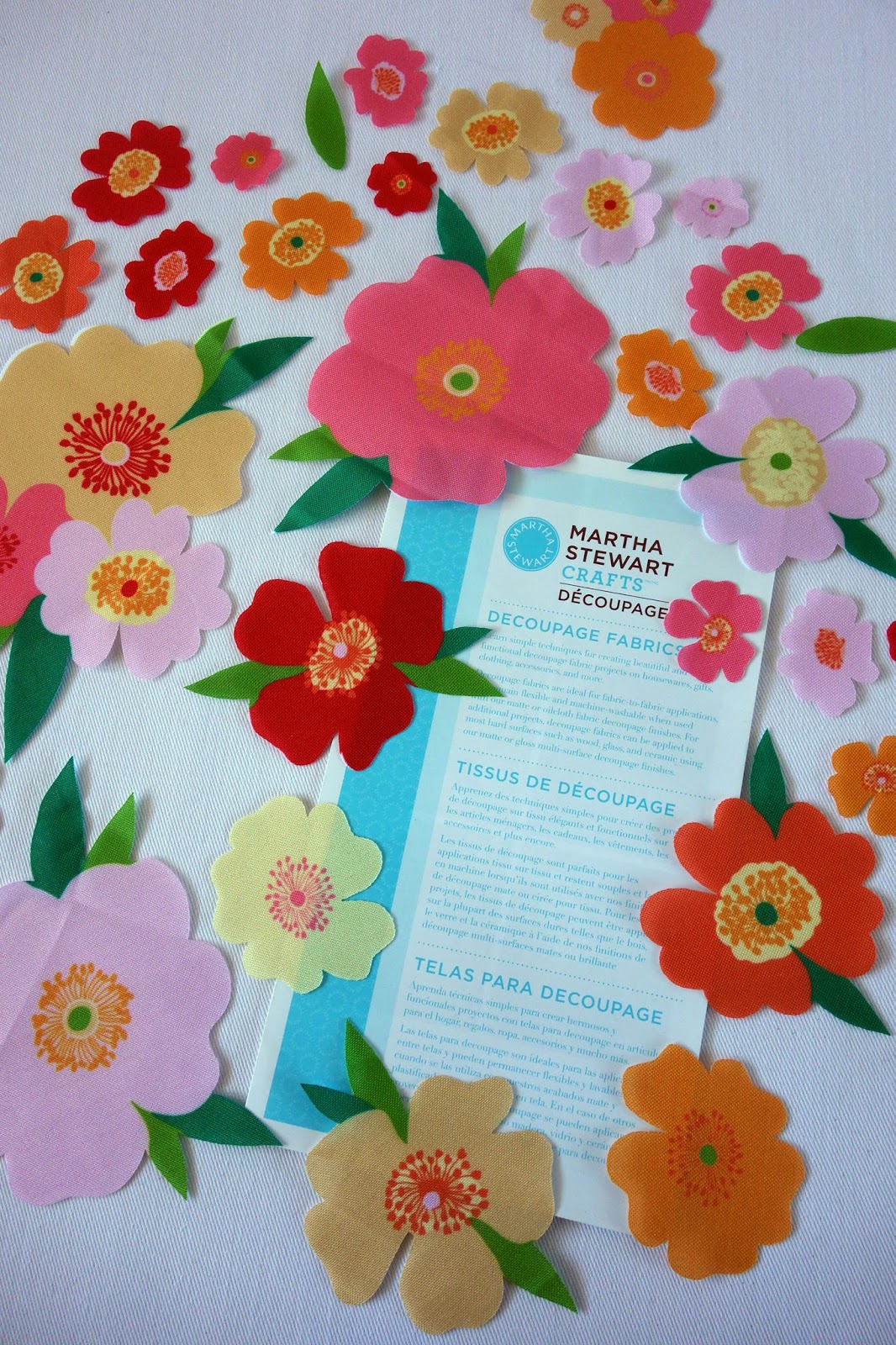 blah to TADA! Fun Fabric Decoupage