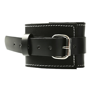 Sportsheets Edge Leather Wrist Cuffs Buckle at The Spot Dallas