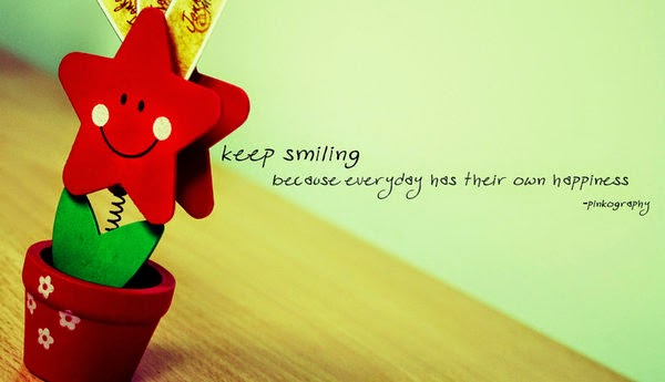 I keep smiling. Keep smiling. keep smiling keep new. just keep smiling.