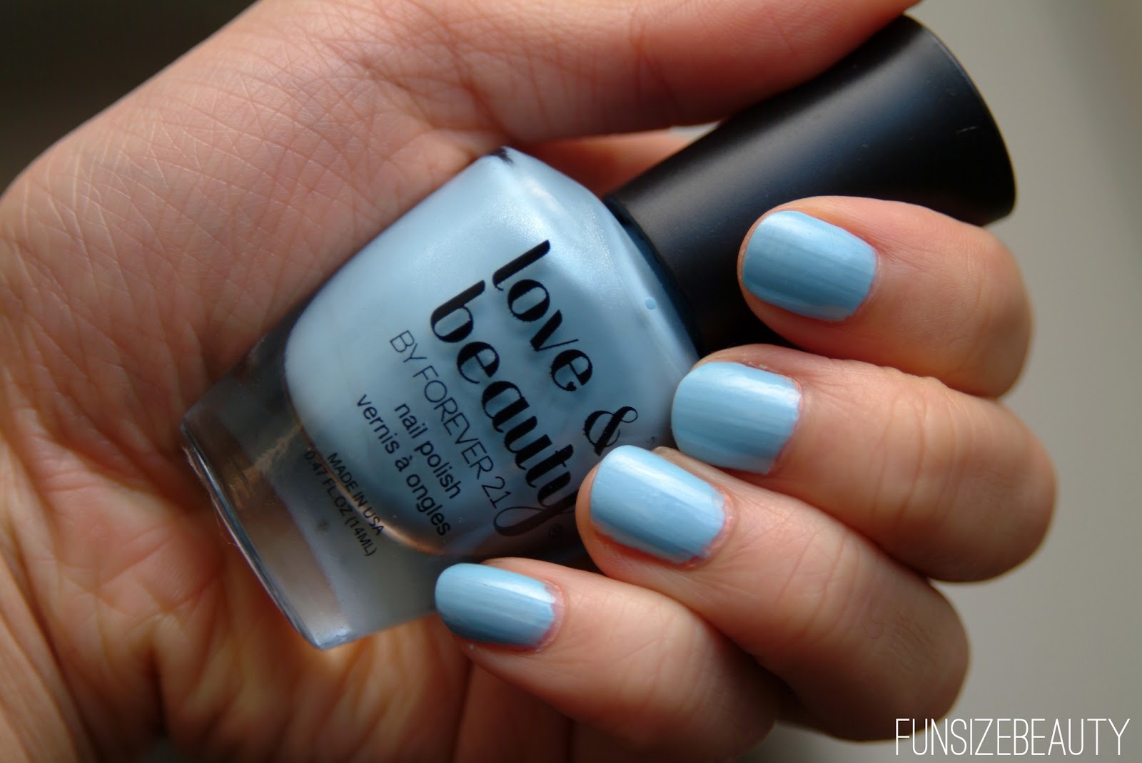 fun size beauty: Nothing but Blue Skies.... NOTD