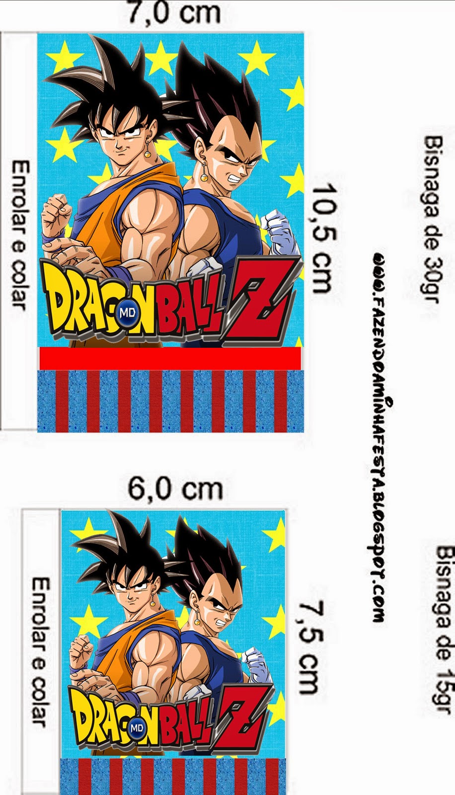 Dragon Ball Z: Free Printable Candy Bar Labels. - Oh My Fiesta! in english