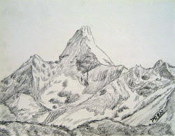 sketches sketch mountains mountain mt easy simple draw cool ama dablam drawing geology cliffs tattoo prem