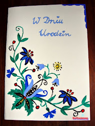 painted birthday cards pattern greeting