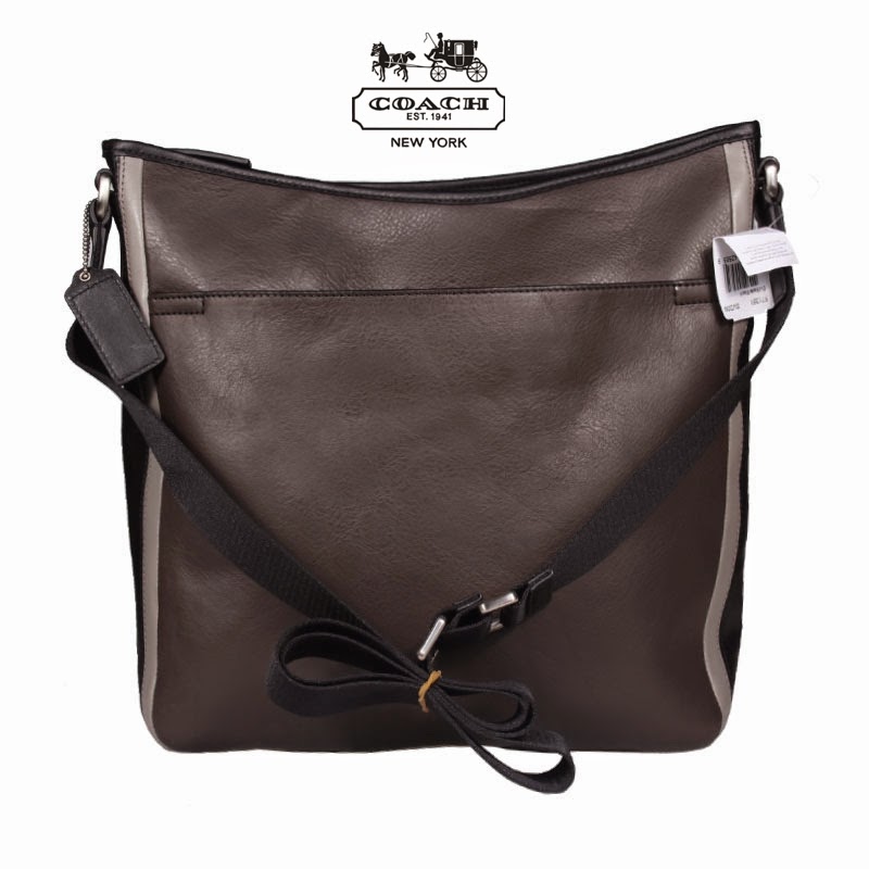 Leatherissimo Branded COACH Leather Messenger Bag TCH45 Original USA