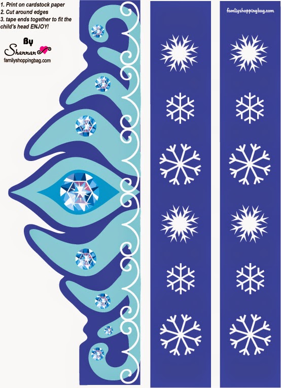 Free Printable Frozen Tiara Template