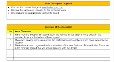 template meeting discussion mom format minutes conclusion agenda summary