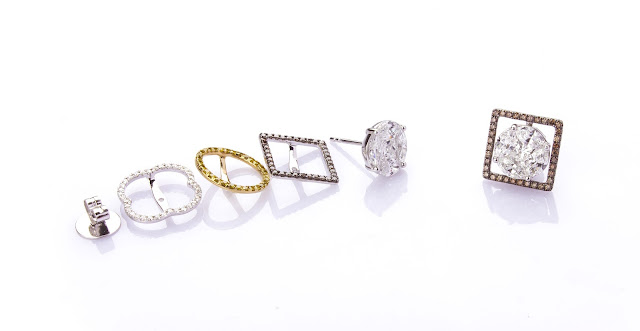 Interchangeable earrings from Aurelle by Leshna Shah Interchangeable earrings from Aurelle by Leshna Shah