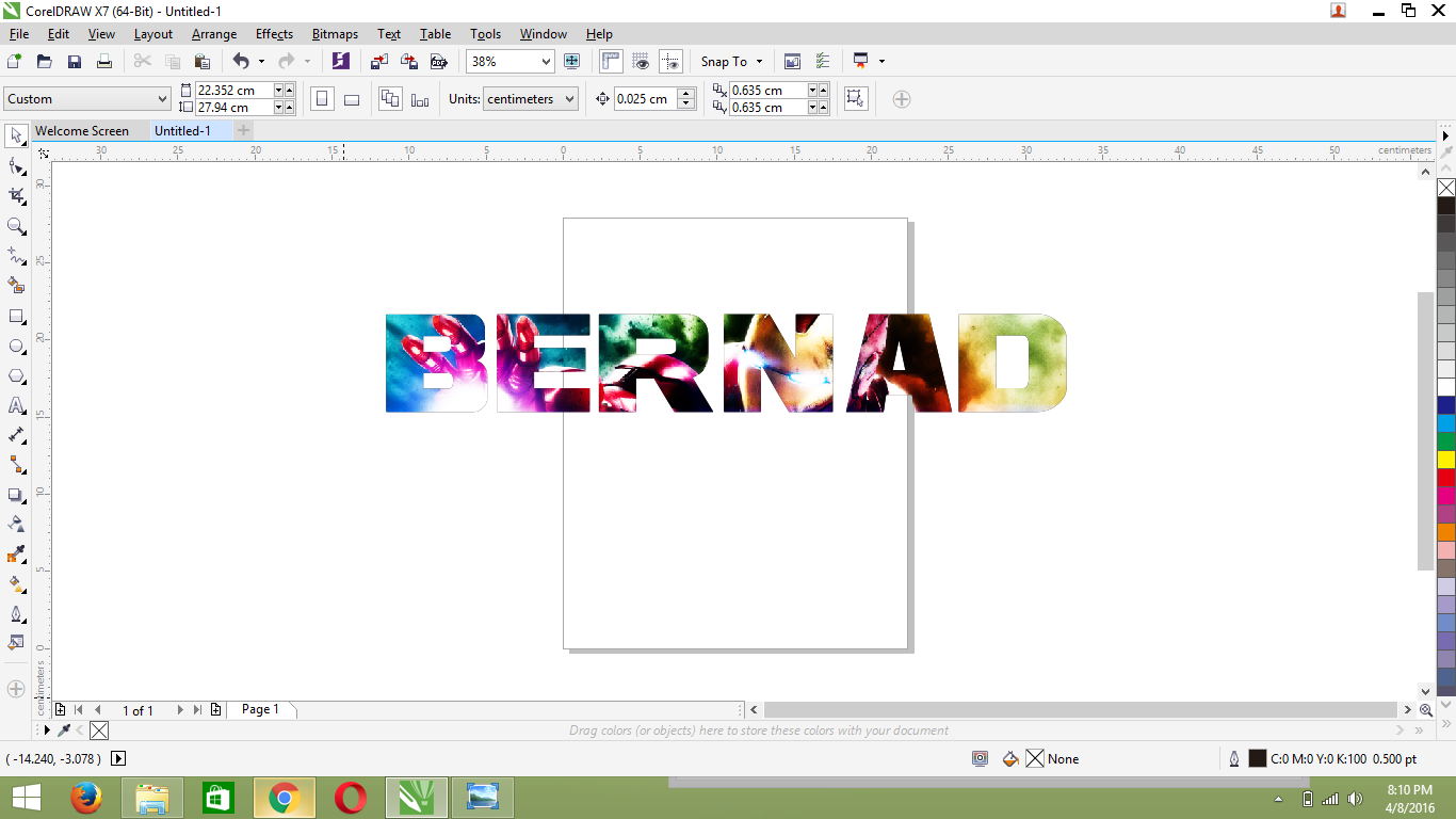 CARA BUAT TULISAN KEREN COREL DRAW X7 | KLIKDISINI - Klik Disini
