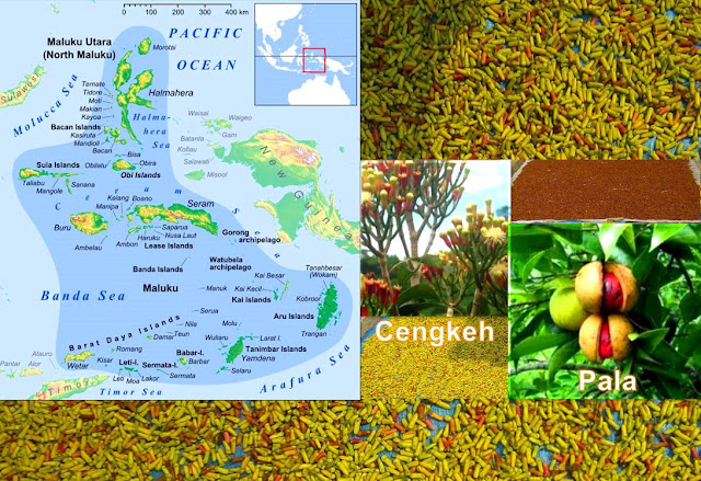 MALUKU, PETA DUNIA DAN NEGARA INDONESIA, ”The Islands of Spices” (Kepulauan Rempah-rempah) MALUKU