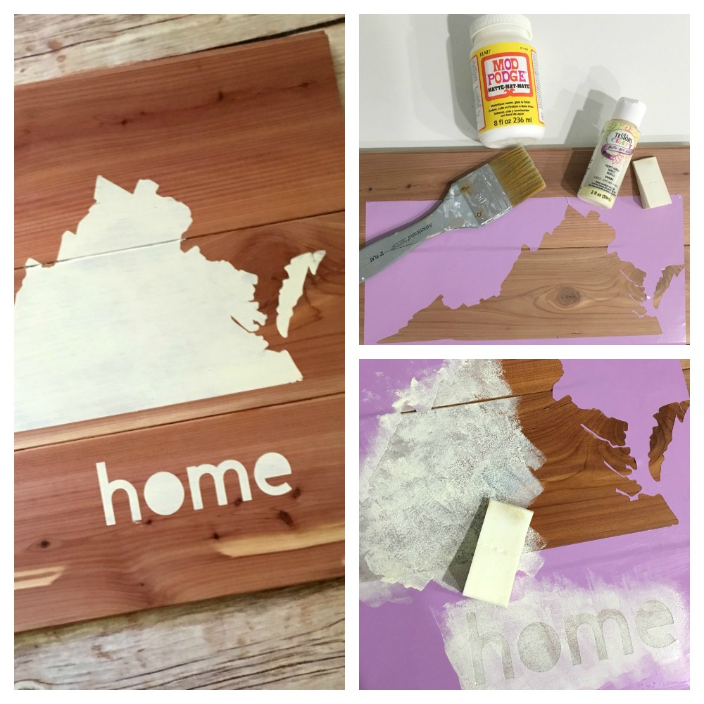 Real Girl's Realm Hand Painted Sign Using Cricut Vinyl as a Stencil