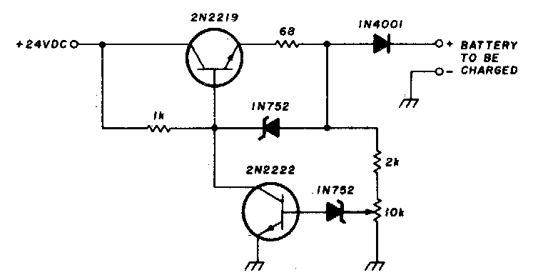 Build a 200Ma-12v ni-cad Battery Charger Circuit Diagram | Electronic Circuit Diagrams & Schematics