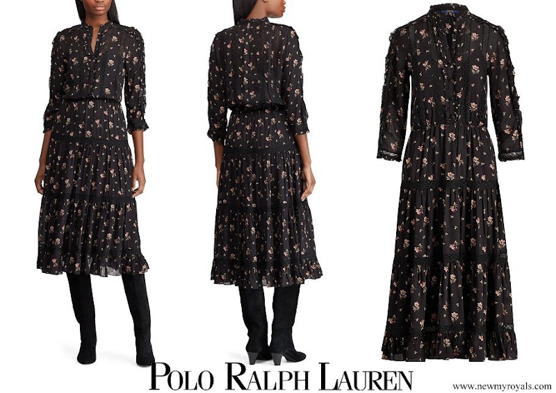 polo ralph lauren floral georgette dress