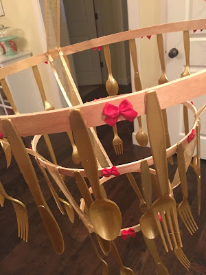 Beauty and the beast chandelier DIY, Girls camp