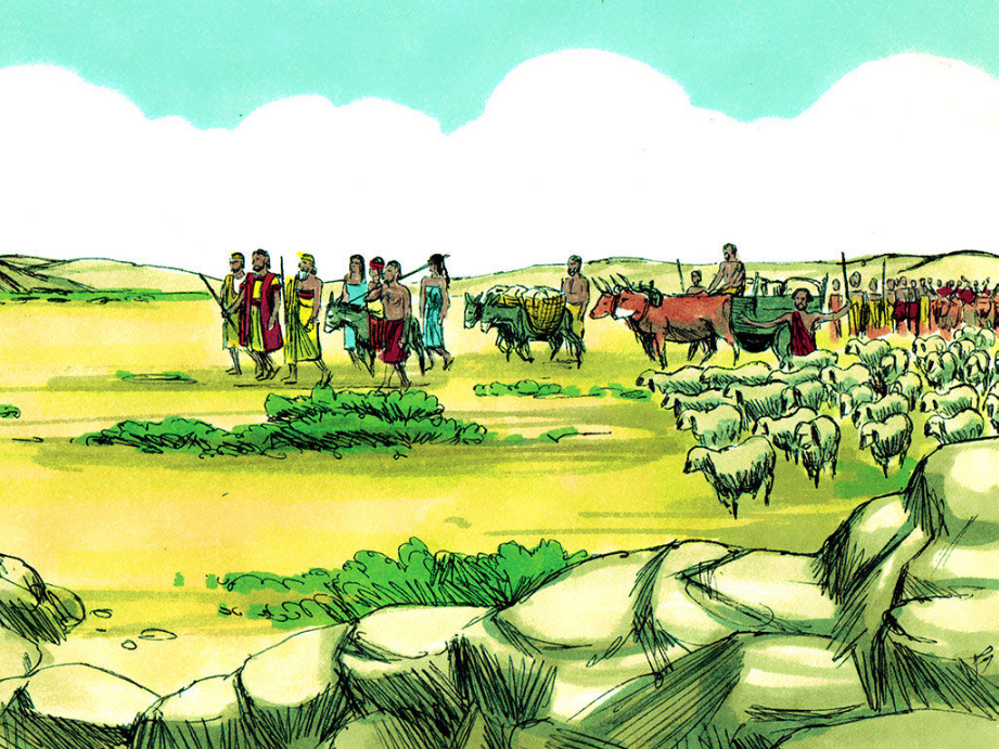 Abraham and His Family Moved to a New Land