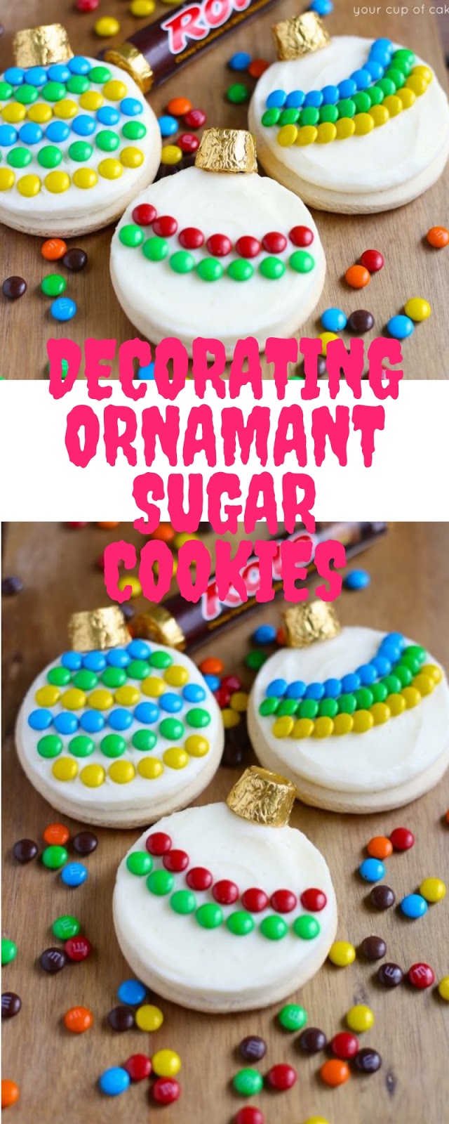 Decorating Ornamant Sugar Cookies #christmas #cookies | Make Yummy Foods