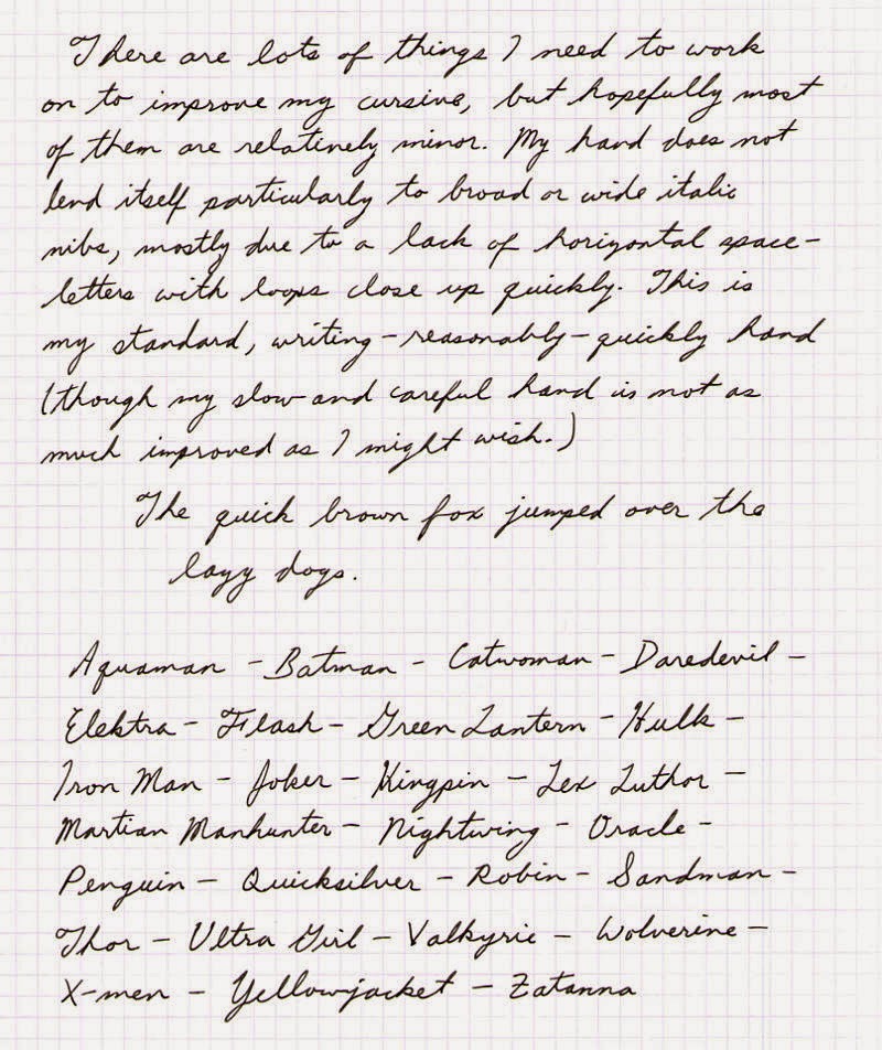 Красивый почерк на английском образец