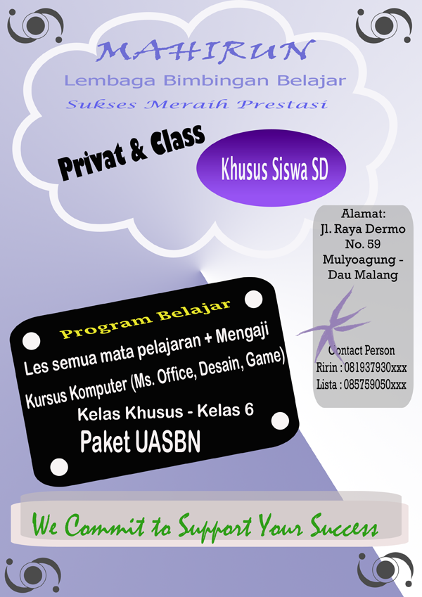 Dhafiq Sagara: Desain Brosur dan Poster - Lembaga Bimbingan Belajar ...