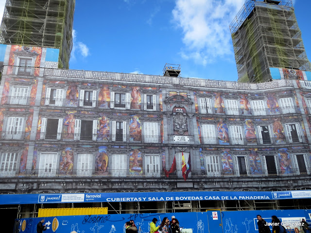 Trampantojo. Mural. Casa de la Panadería. Plaza Mayor. Madrid