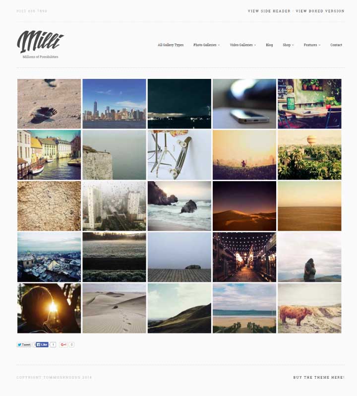 Milli Ultimate Gallery Theme