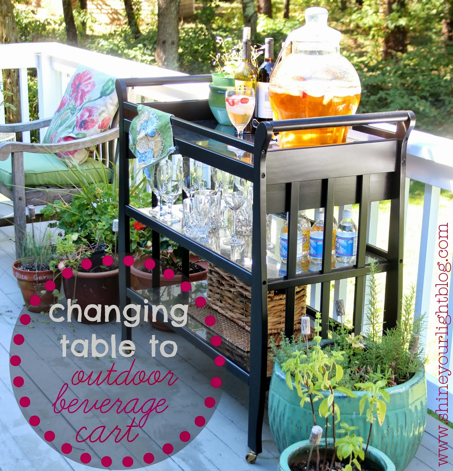 A DIY Beverage Cart Shine Your Light