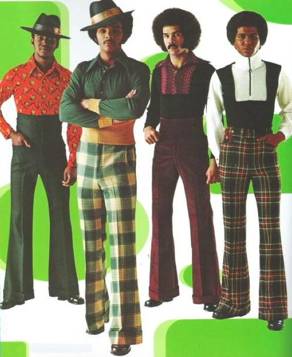 plaid bell bottoms mens