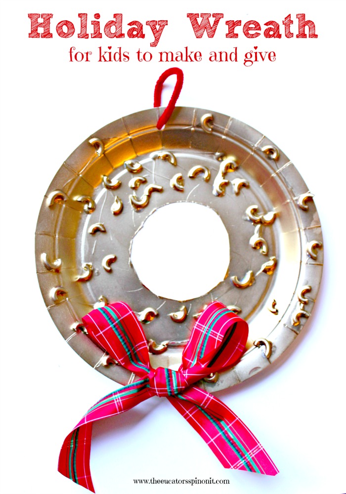 The Educators' Spin On It DIY Paper Plate Christmas Wreath