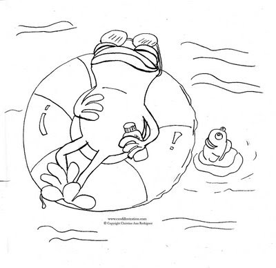 sunbathing summer day coloring pages  cartoon coloring pages