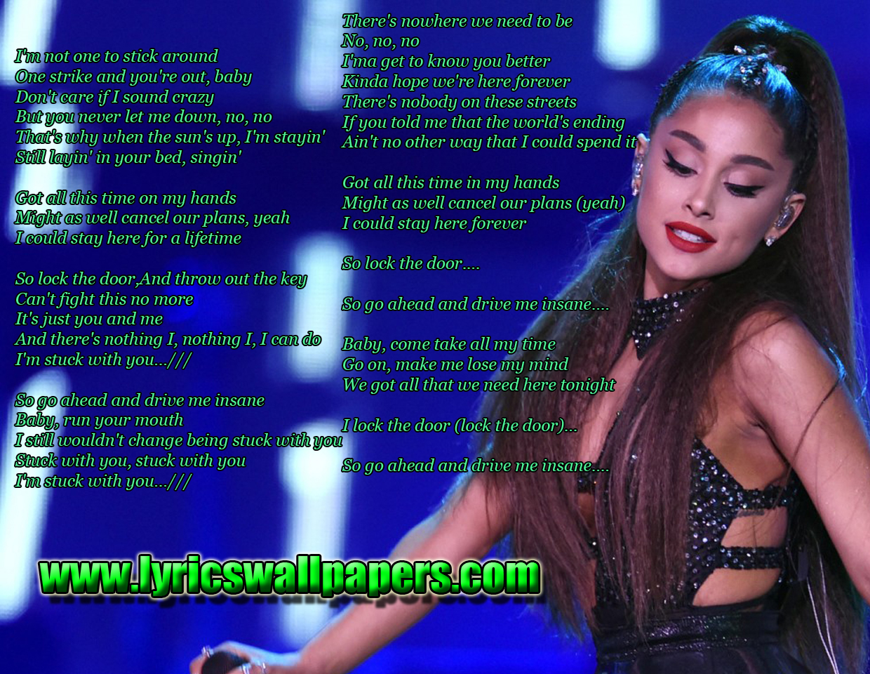 Ariana Grande, Justin Bieber - Stuck With U (Lyrics) 