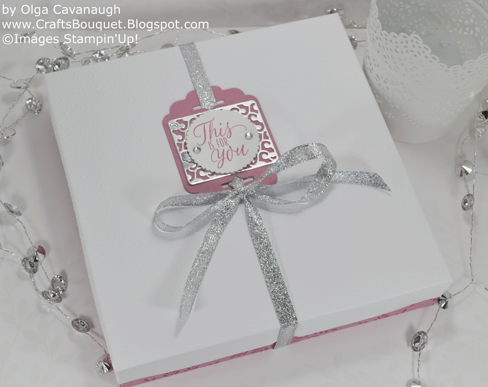 Crafts Bouquet Fancy Frost Cards and Gift Packaging Set and Box