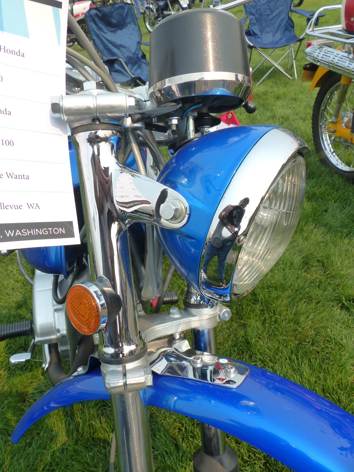 OldMotoDude: 1970 Honda SL100 on display at "The Meet" 2015 Vintage